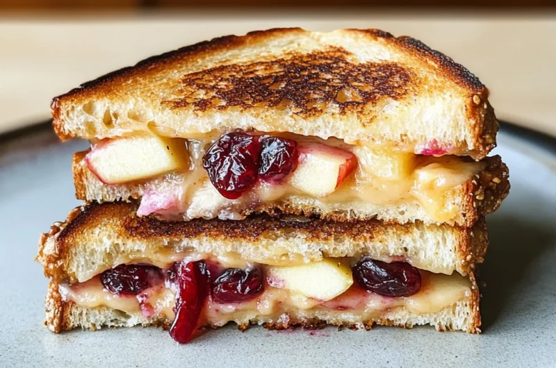 Apple and Cranberry Grilled Cheese