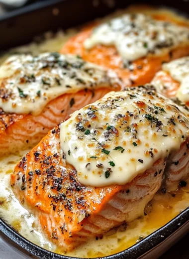 Baked Boursin Salmon – Creamy, Flavorful & Perfectly Baked