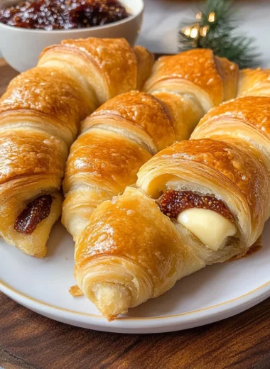 Breakfast Crescent Rolls With a Fig and Brie Surprise
