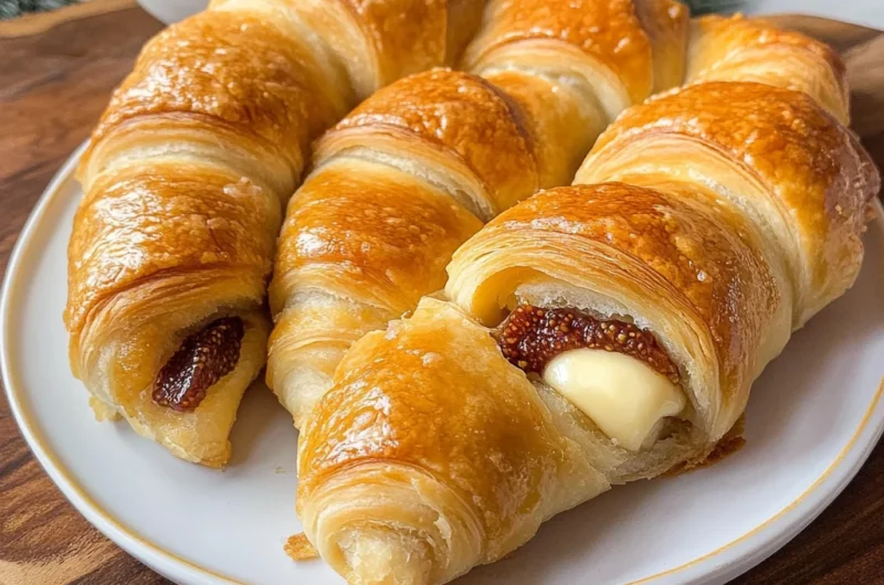 Breakfast Crescent Rolls With a Fig and Brie Surprise