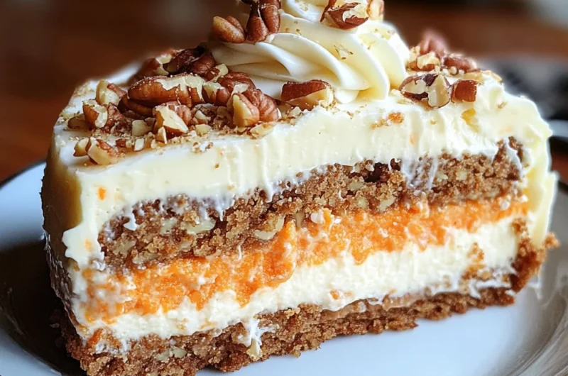 Carrot Cake Cheesecake Recipe – Easy Holiday Dessert