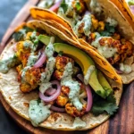 Cauliflower Tacos with Cilantro Lime Crema