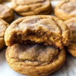 Chewy Pumpkin Snickerdoodle Cookies