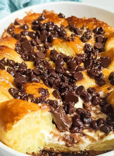 Chocolate Croissant Breakfast Bake