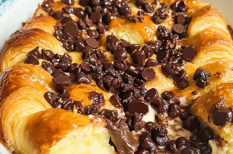 Chocolate Croissant Breakfast Bake