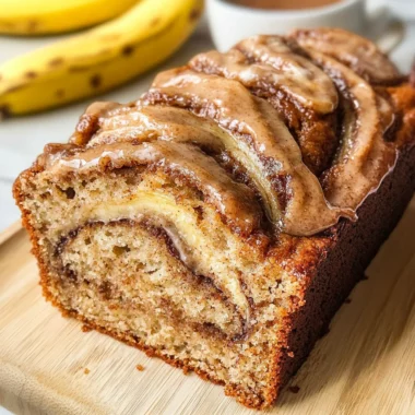 Cinnamon Roll Banana Bread