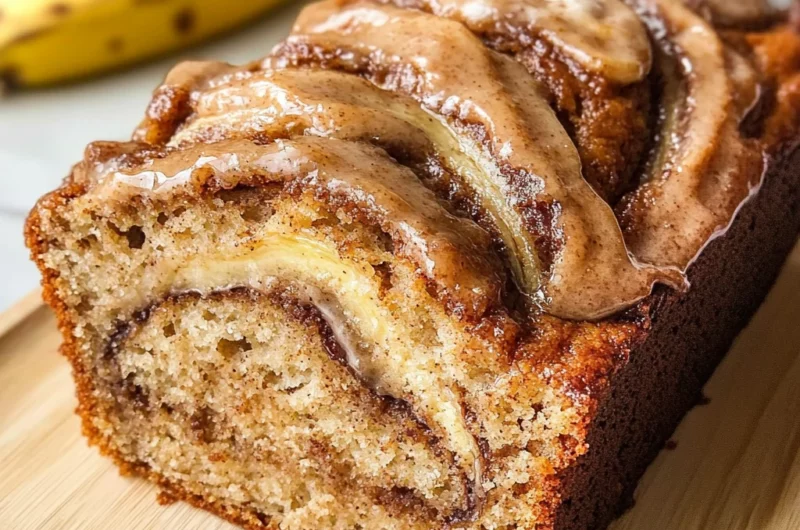 Cinnamon Roll Banana Bread