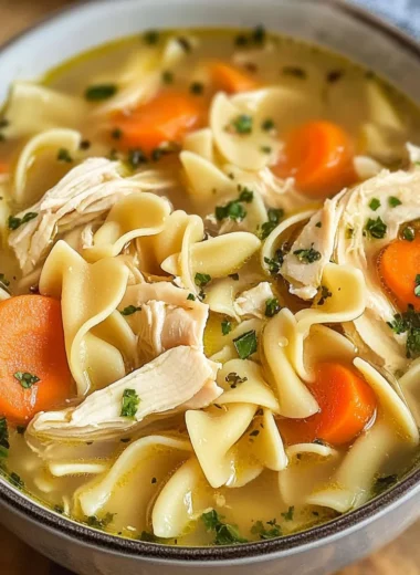 CopyCat Panera Bread Chicken Noodle Soup Recipe