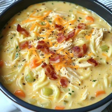 Crack Chicken Noodle Soup