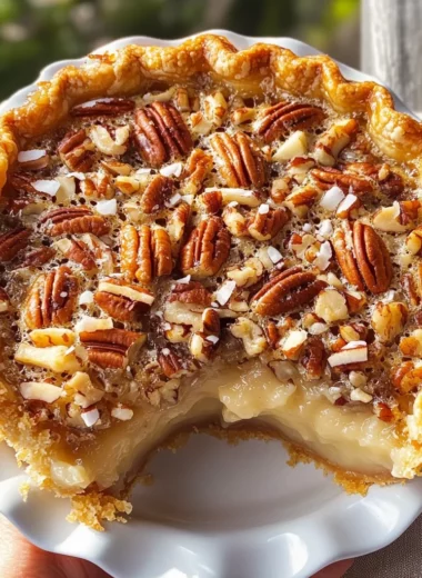Cream of Coconut Pecan Pie