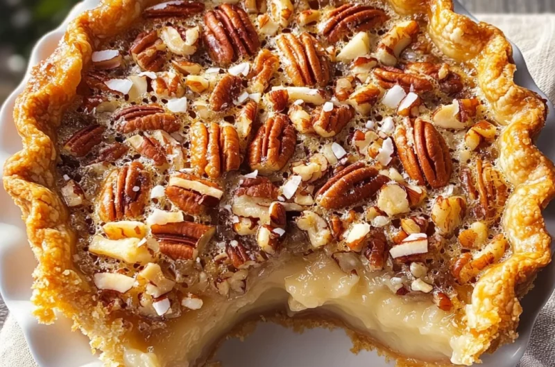 Cream of Coconut Pecan Pie