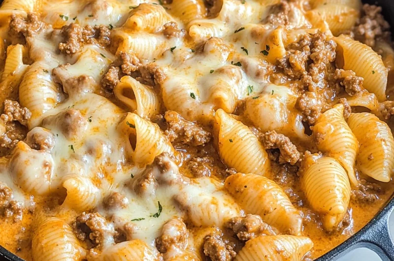 Creamy Beef and Shells