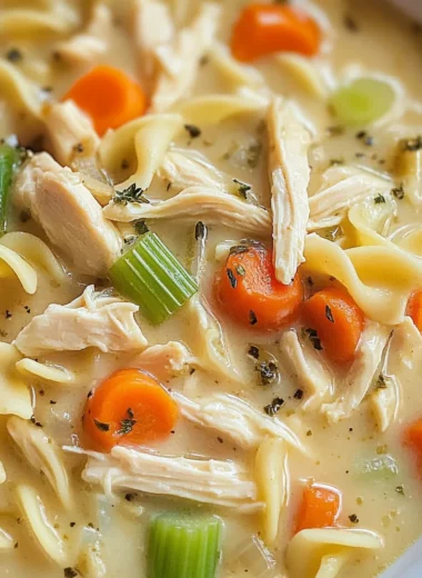 Creamy Chicken Noodle Soup Recipe