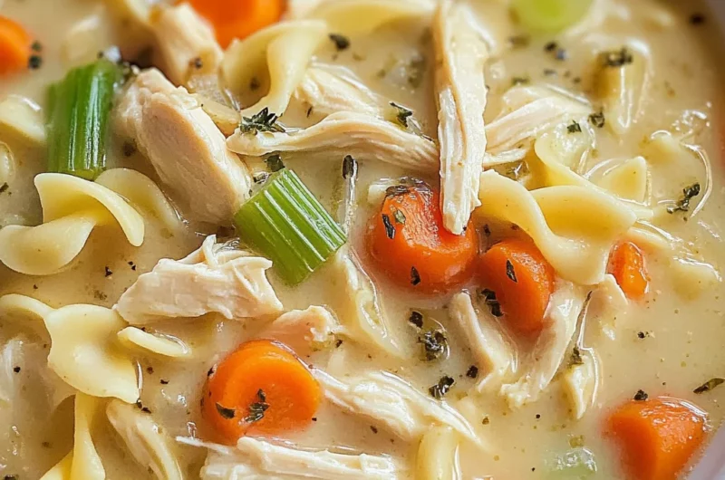 Creamy Chicken Noodle Soup Recipe