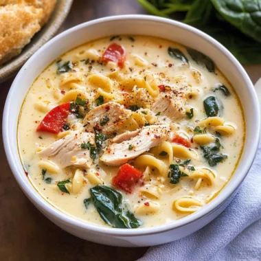 Creamy Italian Slow Cooker Chicken Noodle Soup