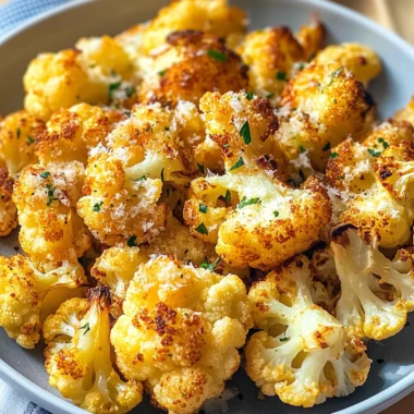 Crispy Air Fryer Cauliflower Without Breading