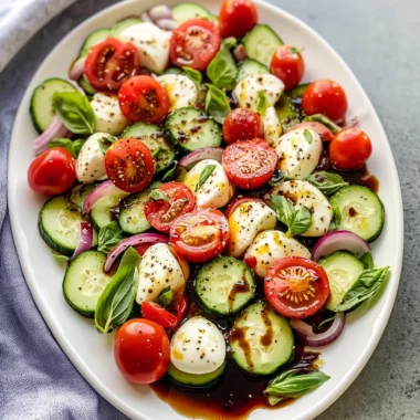 Cucumber Caprese Salad
