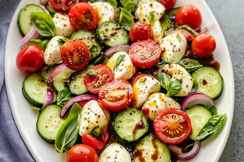 Cucumber Caprese Salad