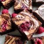 Decadent Raspberry Swirl Brownies