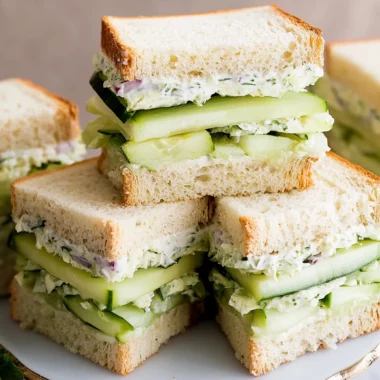Easy Cucumber Salad Sandwiches