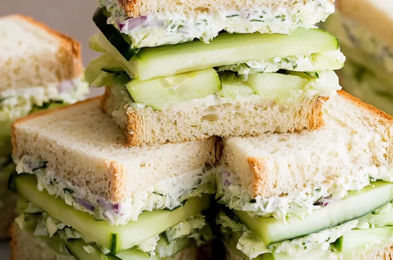 Easy Cucumber Salad Sandwiches