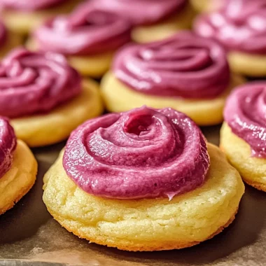 Easy Lemon Cookies Raspberry Frosting