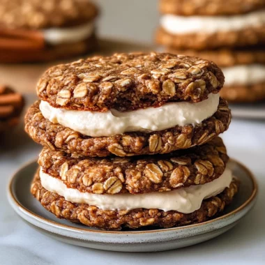 Gingerbread Oatmeal Cream Pies