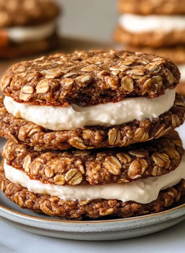 Gingerbread Oatmeal Cream Pies