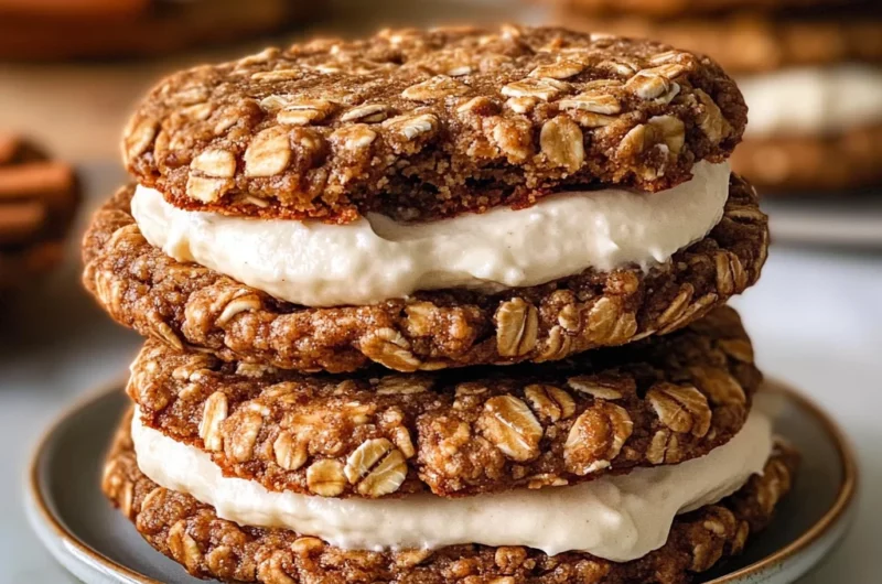 Gingerbread Oatmeal Cream Pies