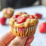 Healthy Strawberry Banana Yogurt Muffins
