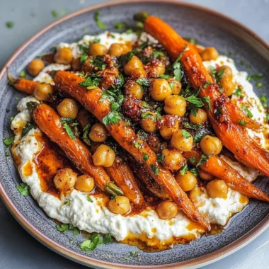 Honey Harissa Carrots With Whipped Feta