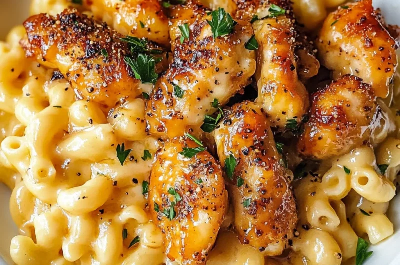 Honey Pepper Chicken Mac and Cheese
