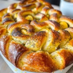 Lemon Poppy Seed Pull-Apart Bread