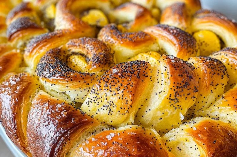 Lemon Poppy Seed Pull-Apart Bread