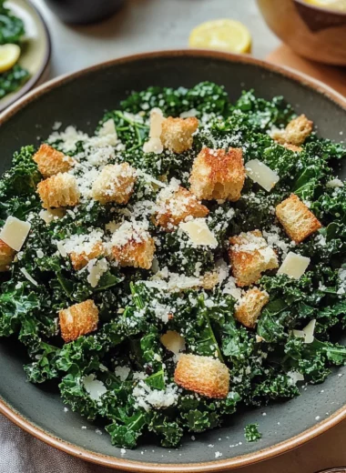 Lemony Parmesan Kale Salad