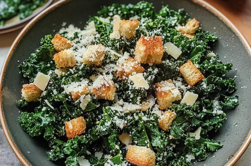 Lemony Parmesan Kale Salad