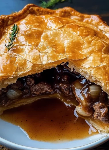 Minced Beef and Guinness Pie