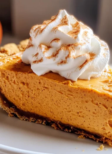 No Bake Marshmallow Pumpkin Pie