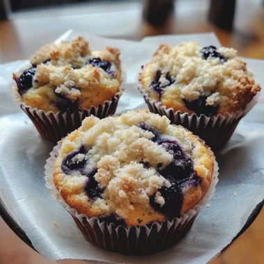 One-Bowl Blueberry Sourdough Muffins