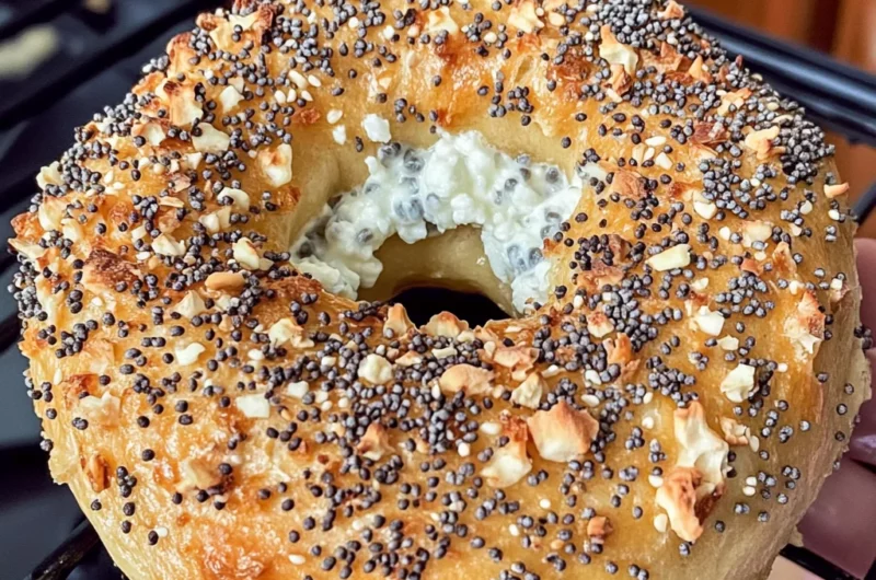 Protein Bagels with Cottage Cheese