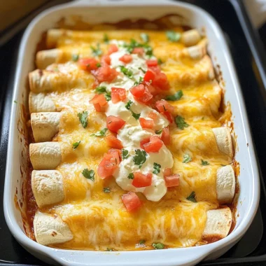 Queso Chicken Enchiladas