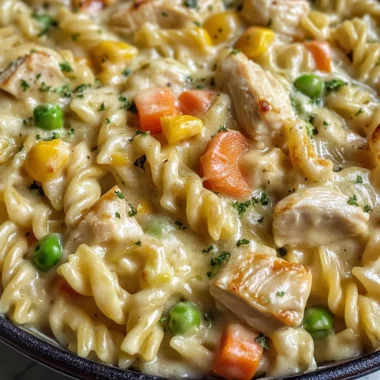Quick Chicken Pot Pie Pasta