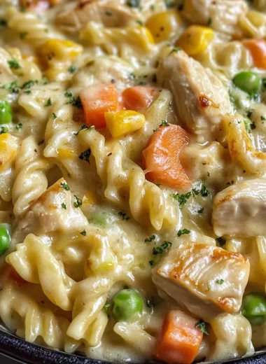 Quick Chicken Pot Pie Pasta