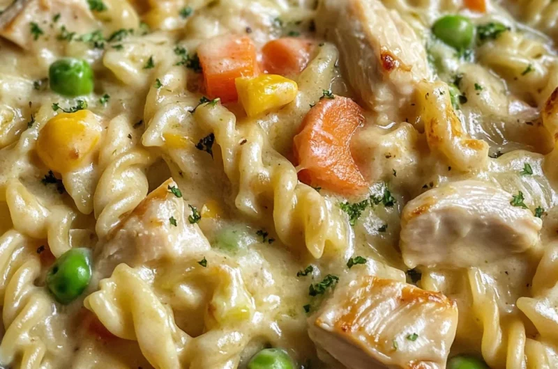 Quick Chicken Pot Pie Pasta