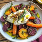 Roasted Beets and Carrots Salad with Burrata