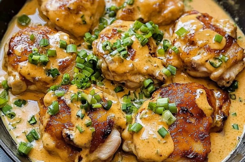 Skillet Bang Bang Chicken Thighs