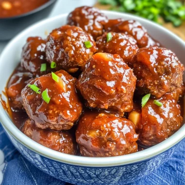 Slow Cooker Apple Butter Meatballs