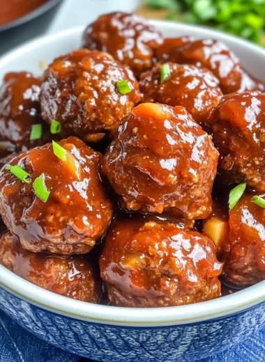 Slow Cooker Apple Butter Meatballs