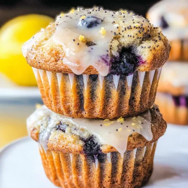 Sourdough Blueberry Lemon Poppy Seed Muffins Recipe
