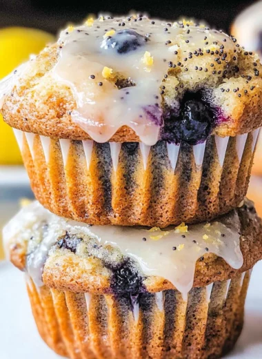 Sourdough Blueberry Lemon Poppy Seed Muffins Recipe